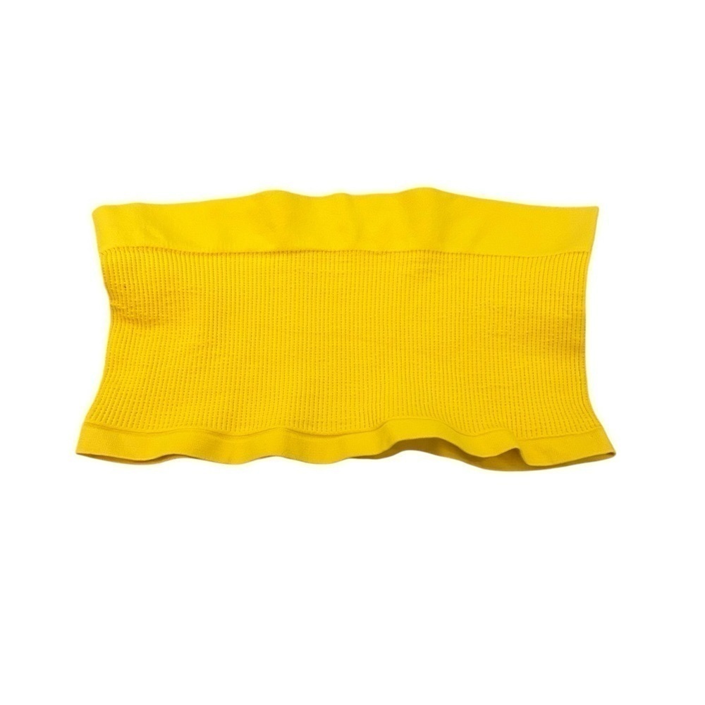 Free People Intimately Ribbed Seamless Bandeau Mustard Yellow Size M/L NWOT